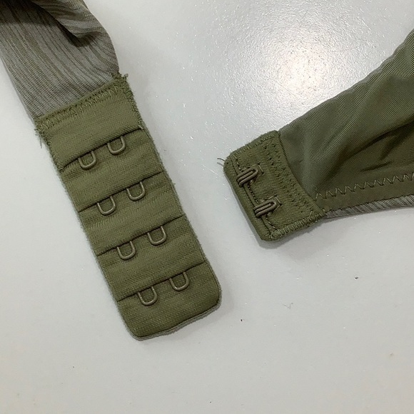 Victoria’s Secret uplift semi Demi army green wired bra size 34C EUC - Picture 10 of 15